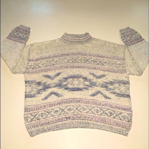 Vintage Castle Square Aztec Southwest Sweater M/L - Picture 1 of 11